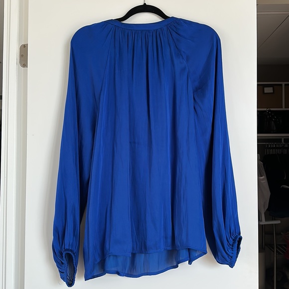 New, Unworn Torrid - Satin Tie Front Peasant Blouse - Picture 8 of 10